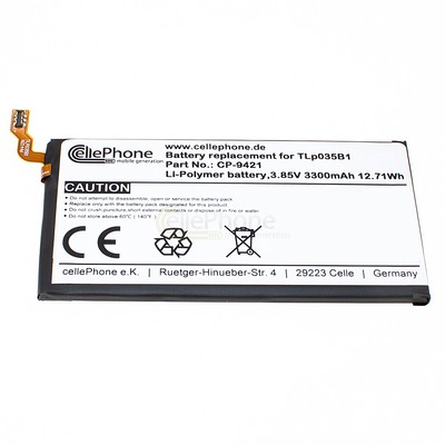 3,85V Akku Li-Polymer für Blackberry KEY2 KEY 2 II - ersetzt TLp035B1 - 3300mAh