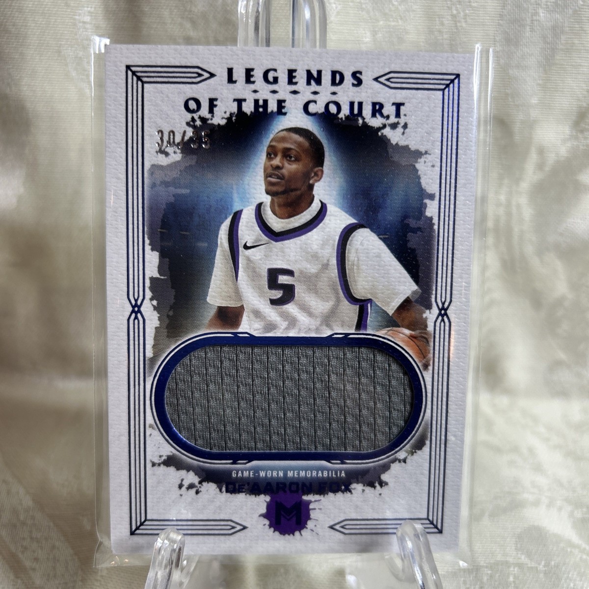 2024 Topps Motif De'Aaron Fox Legends of the Court Jersey