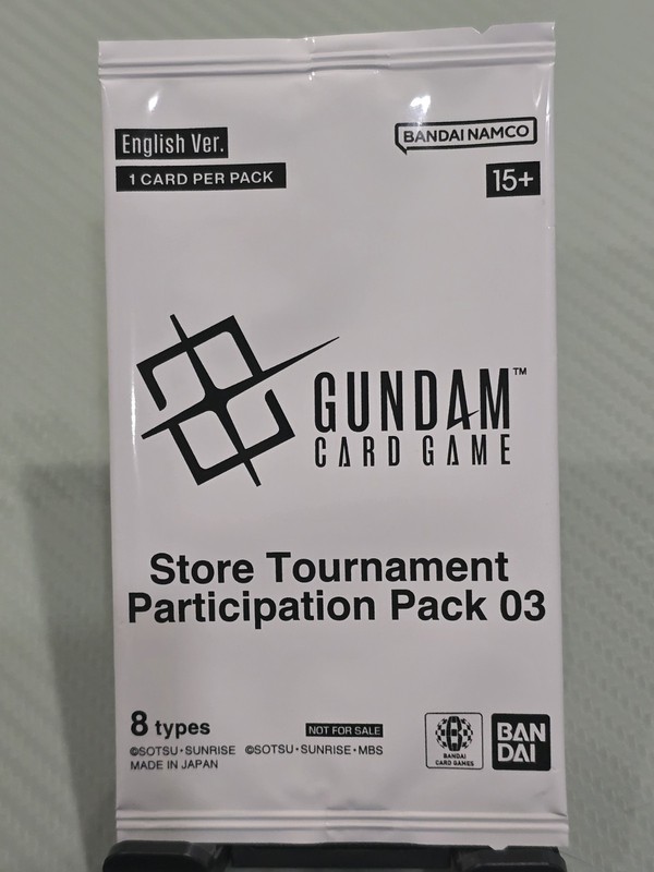 [ENGLISH] Gundam Card Game Store Tournament Participation Pack 03 Sealed Promo