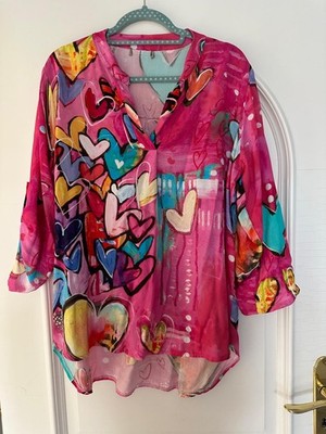 Wunderschöne Bunte BLUSE tredy Gr. 2