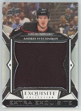 2022-23 UD  Exquisite Collection Extra Jersey 25/99 Andrei Svechnikov Carolina