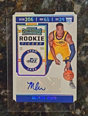 2019-20 Contenders Miye Oni RC Ticket Stub Auto SSP /24