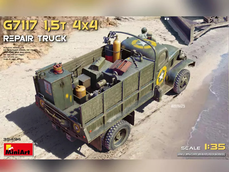 Miniart 35494 dépanneuse 4x4 1,5 t G7117 maquette militaire échelle 1/35 en plastique