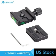 50mm Quick Release Clamp with QR Plate Adapter For Arca Swiss Tripod Ballhead