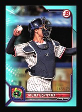 Souma Uchiyama #64 Aqua SN /175 2022 Bowman NPB Nippon SP4-222