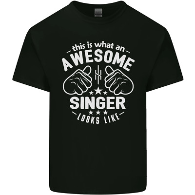 This Is What an Awesome Singer Looks Like Herren Baumwolle T-Shirt Tee Oberteil