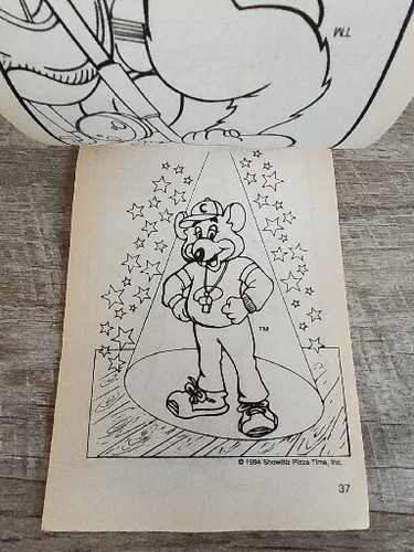 1998 Vintage CHUCK E. CHEESE Showbiz Pizza FUN PAD Games Puzzles Mazes Coloring - Picture 8 of 19