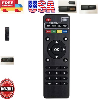 Compact Replacement Remote for Android TV Box - Works with T95, H96, TX3