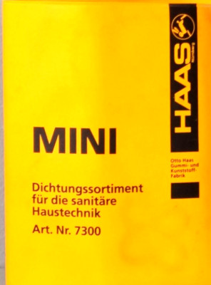 Haas Dichtungssortiment MINI für Sanitaer Ersatzteil 7300
