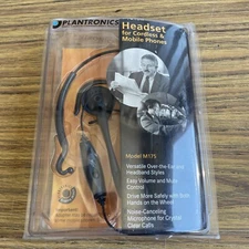 NEW Plantronics M175 Hands Free Headset For Cordless And Mobile Phones.