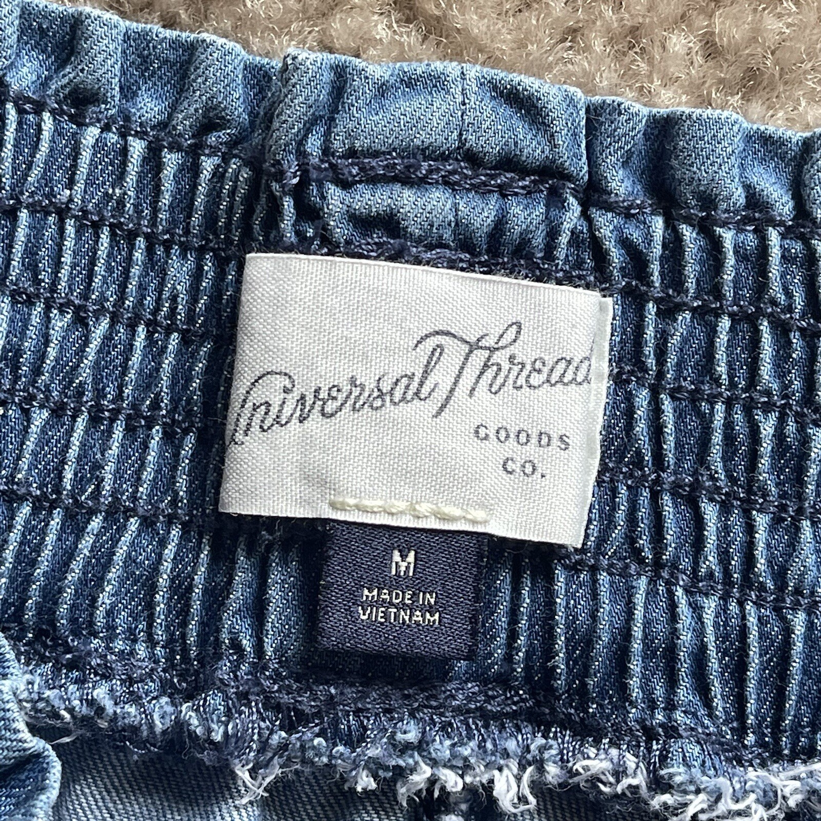 Universal Thread Blue Denim high rise pull on sho… - image 3