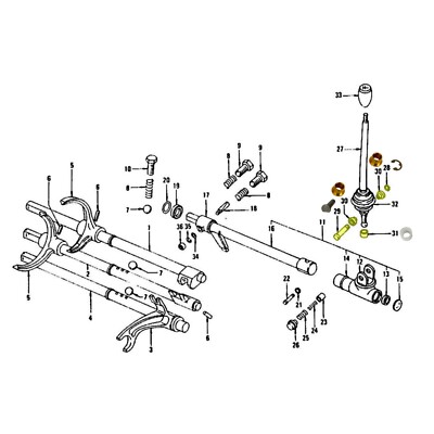 Transmission Brass Shifter Repair Bushing Kit For 70-78 Datsun