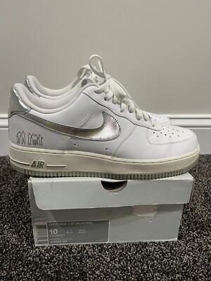 white air force 1 with silver swoosh