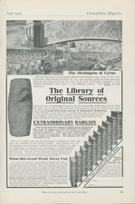 1914 Stratagem Of Cyrus Library Original Sources Bargain Vtg Print Ad CO6