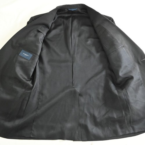 Burberry London 39R 40R Black Silver Button Wool Blazer Jacket Sport Coat - Picture 6 of 12
