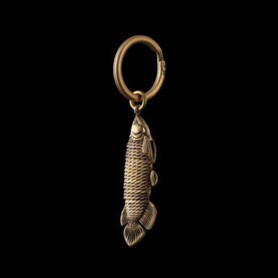 Arowana Fidget Keychain, Brass Box Opener Fish Shaped, Valentine's Day Gifts