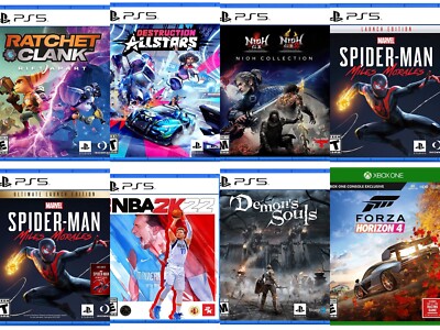 NEW SEALED PlayStation 5 Xbox One Console Games Collection Variety Editions  