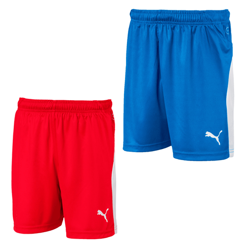 Pantalones cortos Puma LIGA Junior niños fútbol/ocio unisex rojo azul fútbol - Imagen 3 de 6