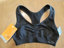 905B6 Champion C9 N9610 Duo Dry GIRLS Sports Bra High Performance Bras MD Black