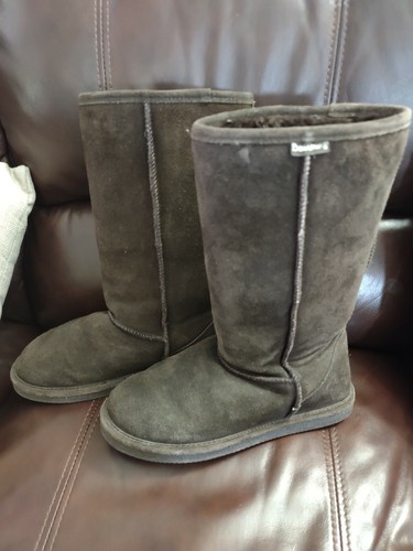 Bearpaw Boots Dark Brown Size 9 Woomen 