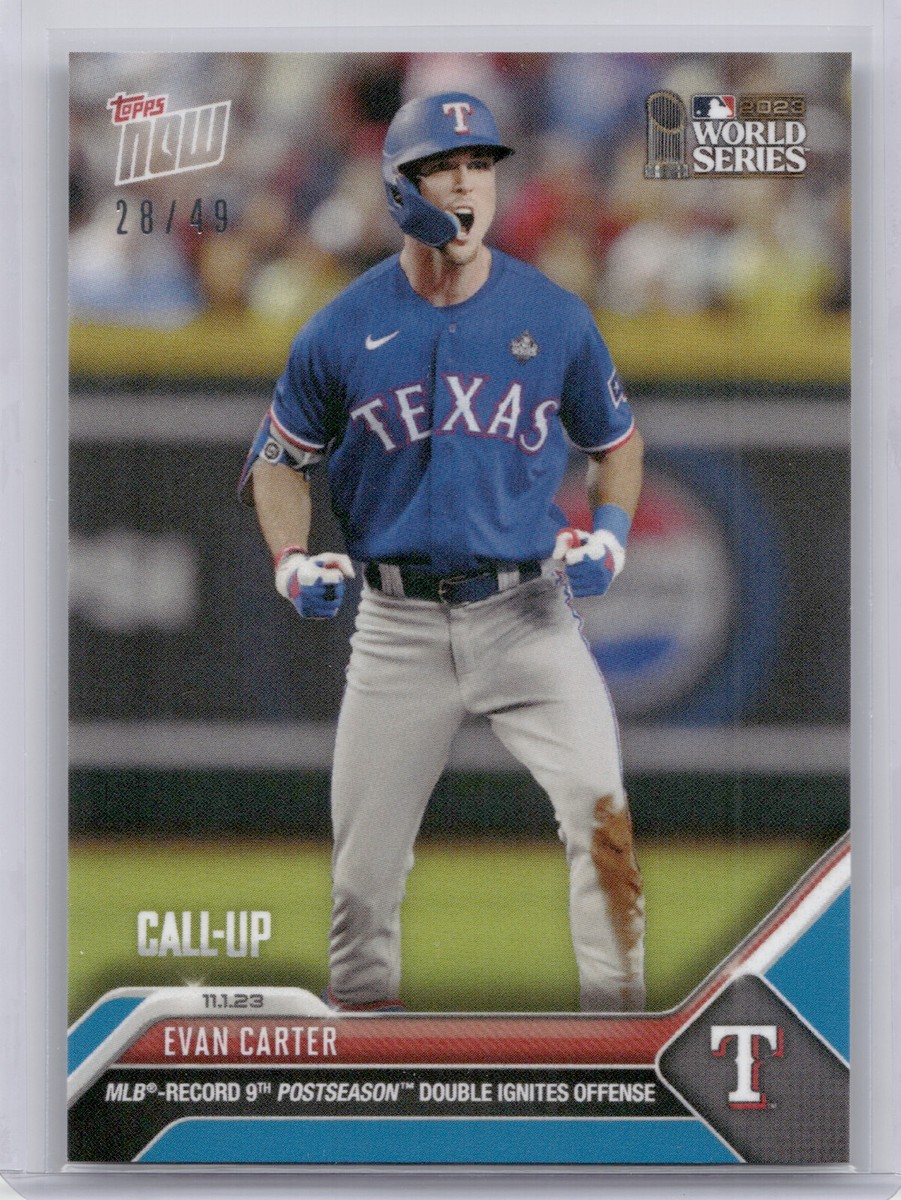 TOPPS 以外　 EVAN CARTER 2024 Topps Update #89US-49 Evan Carter 1989 Topps Baseball