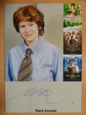 Mark Rendall (USA), autograph photo - known from ''Never Ending Story'' Bastian 