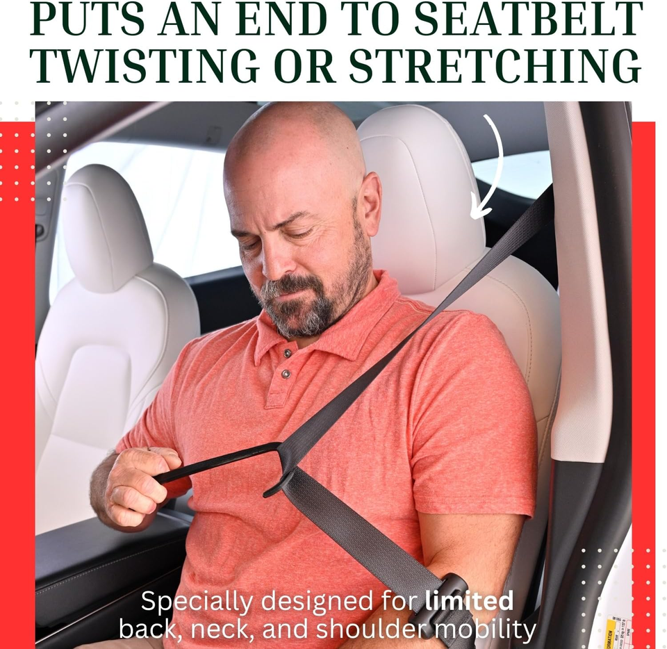 Seatbelt Catcher 3 Pack Grabber and Seat Belt Aid for Elderly and