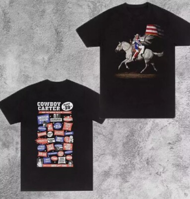 Beyonce Cowboy Carter Album Music Black T-Shirt Unisex For Fans S-5XL