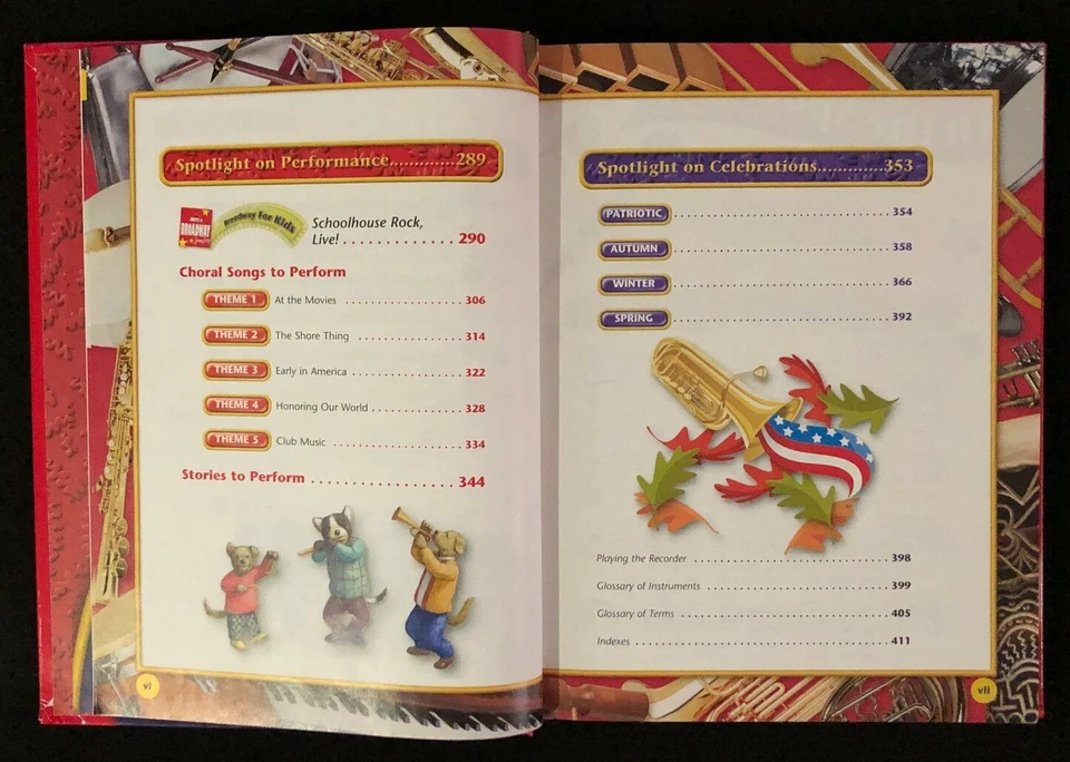 3rd Grade - SPOTLIGHT ON MUSIC - STUDENT TEXTBOOK (2005, Macmillian/McGraw-Hill) - Image 4 of 4