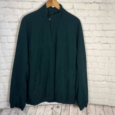 Vintage DryJoys By FootJoy Size L Green Jacket Fleece Waterproof Rain Windbreake
