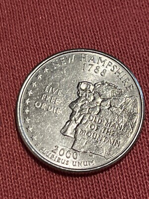 レア！古い相馬焼！早めにしないと売り切れるw 2000 New Hampshire 1788 Quarter Live Free Or Die Reverse Error