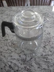 PYREX GLASS COFFEE PERCOLATOR MAKER 9829 B 6-9 Cup LN MINT VINTAGE RARE ITEM