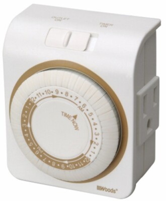 Tru-Guard 24-Hour Grounded Indoor Mechanical Electric Timer - Pack of 3