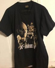 X-Men Marvel 2000 Movie Promo Shirt Comic Wolverine Patrick Stewart Size Medium