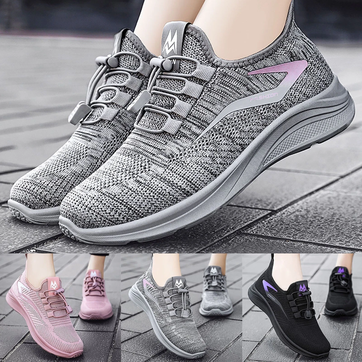 Gray fashion sneakers clearance
