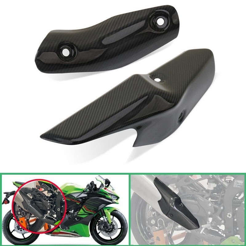 Carbon Fiber Motorcycle Exhaust Pipe Heat Shield Cover For