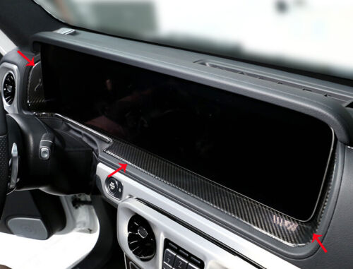 Real Carbon Fiber Central Navigation Cover For Mercedes-Benz G-Class 2019-2021 - Picture 8 of 12