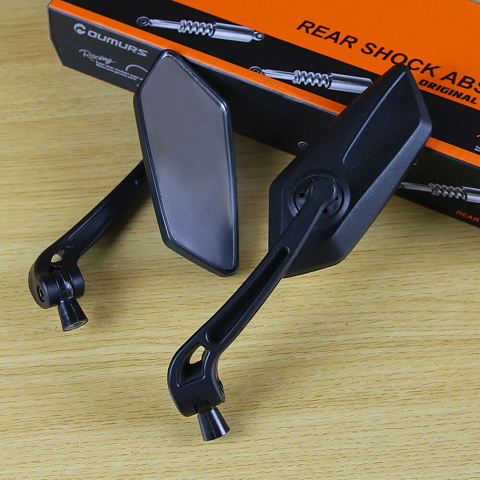 Универсальные зеркала заднего вида для скутера мопеда квадроцикла мотоцикла резервного копирования для Honda Yamaha - Изображение 3 из 4