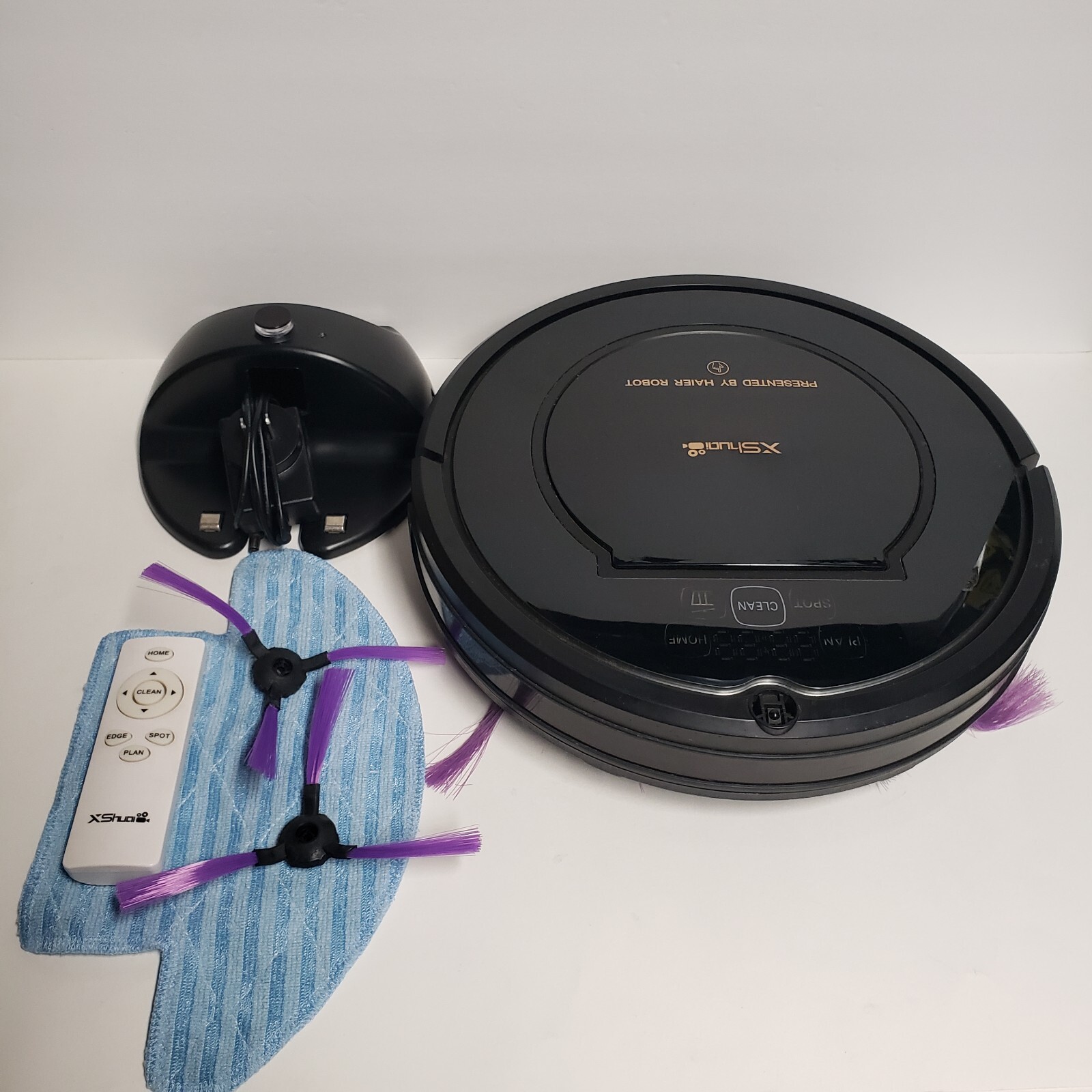 Robot Vacuum Haier Xshuai For Parts Not Working Needs Battery Replacement-image