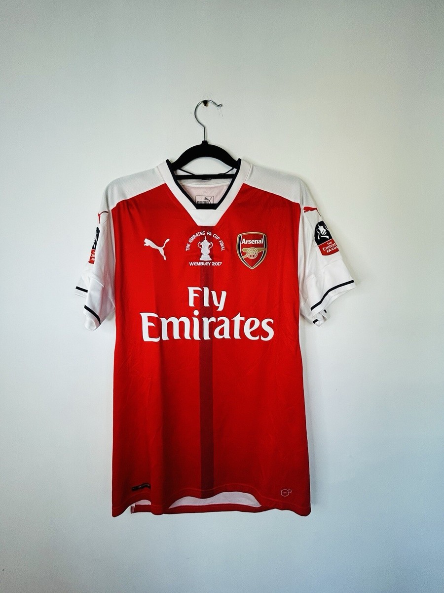 Embroidered FA Cup Final XHAKA 29 Arsenal Football Shirt Mens M