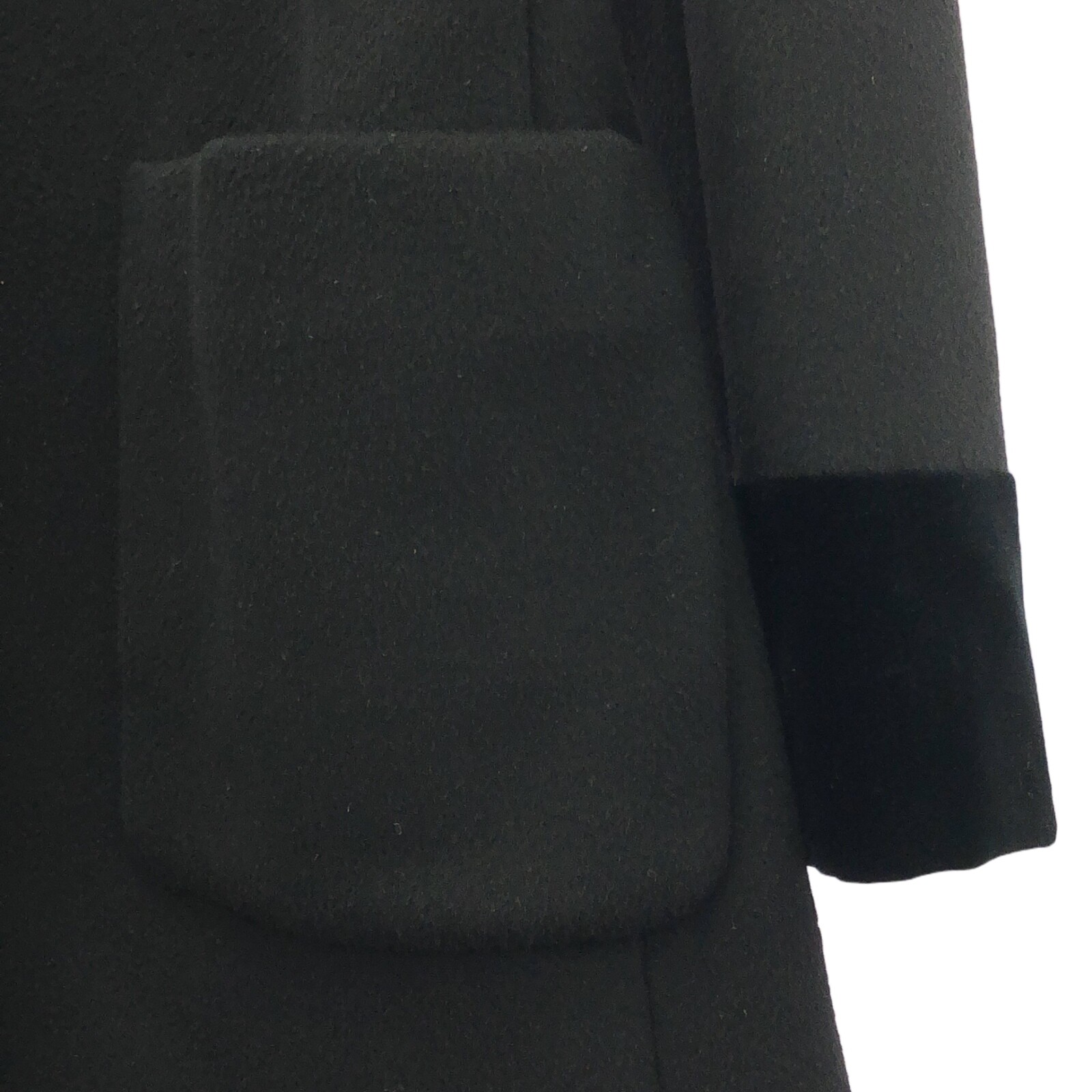 ALTRA Cappotto Gucci fiocco cravatta pizzo orlo 475971 cotone acetato seta nero taglia 38 usato