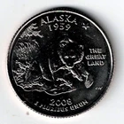2008-D Denver Brilliant Uncirculated US Alaska 49TH State Quarter Coin!