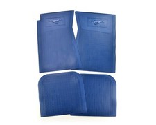 1964-73 Ford Mustang Coupe Fb Convertible Pony Blue Rubber Floor Mats Set