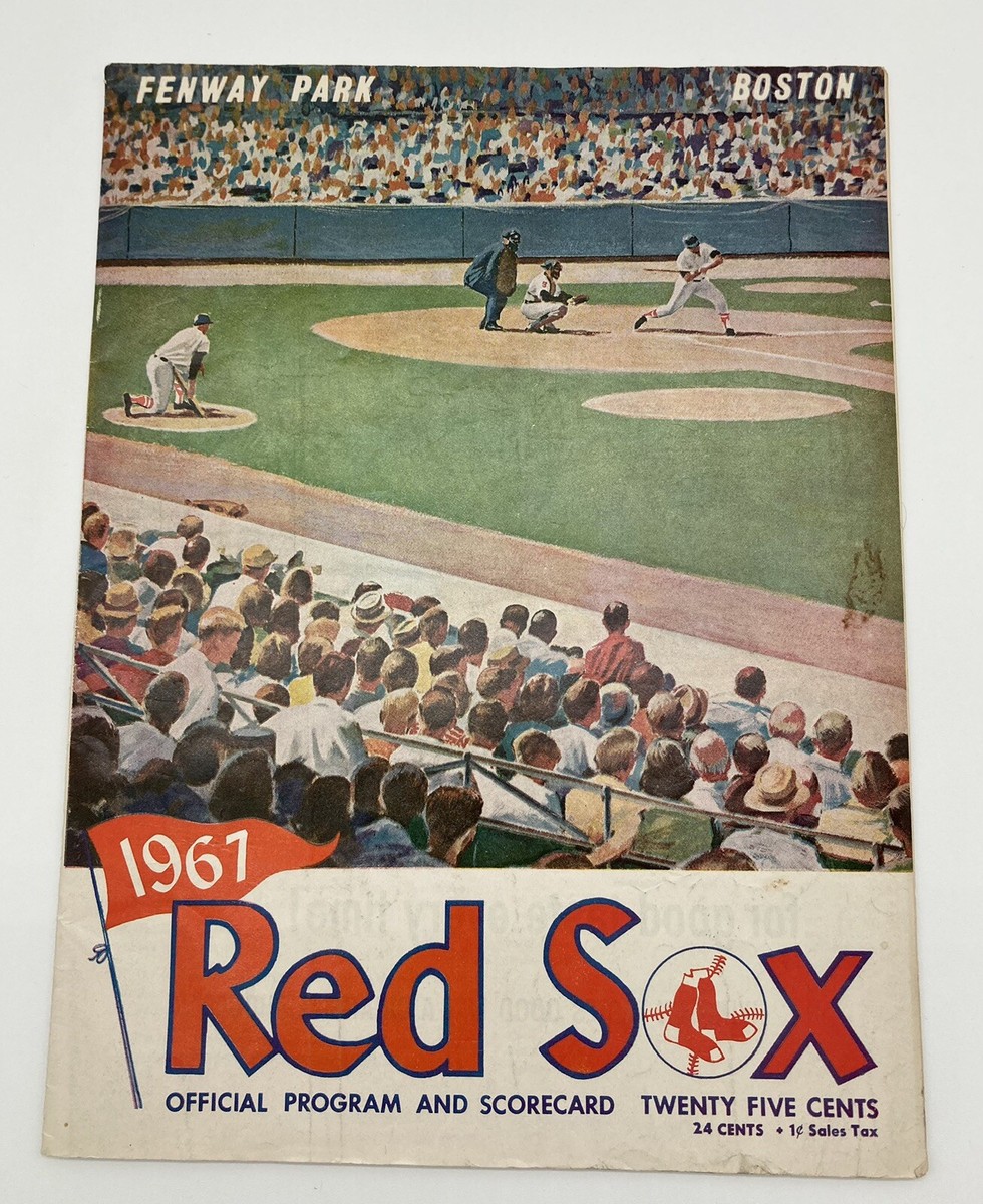 1967 Boston Red Sox Program Top Twins clinch Pennant Yastrzemski
