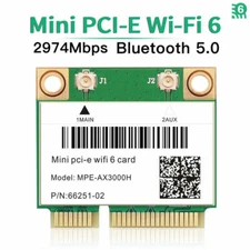MPE-AX3000H WiFi 6 Mini PCI-E WiFi Card Dual Band BT5.2 Wireless Network Adapter