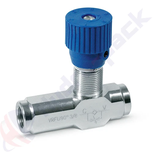 Hydraulik Drosselventil Rohrleitungsventil Handbetätigung VRFU 90 3/8 V0588 - Bild 1 von 2