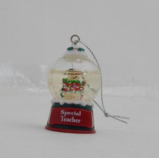 Ganz Personalized "Special Teacher" Snow globe Snowman Ornament