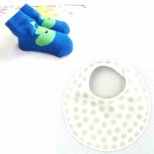Baby Infant Boy Girl Kids Soft Cotton Towel Feeding Waterproof Bib baby sock