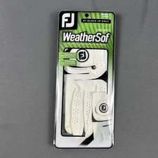 FootJoy WeatherSof Golf Glove Womens Large Left Hand White Leather