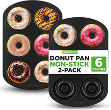 Nonstick Donut Pans for Baking 6 Durable Easy to Clean Doughnut Molds Fits